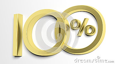 Hundred percent symbol Stock Photo