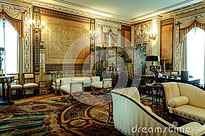 Hundreds of years old house of Vizcaya Museum in Miami Editorial Stock Photo