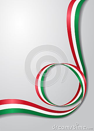 Hungarian flag wavy background. Vector illustration. Vector Illustration