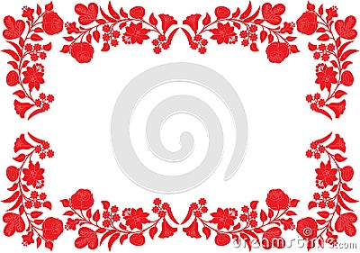 Hungarian folk art Vector Illustration