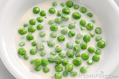 Hungarian green peas stew Stock Photo