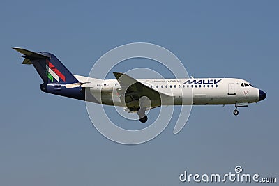 Malev Fokker 70 Editorial Stock Photo