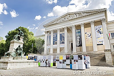 The Hungarian National Museum, Budapest, Hungary Editorial Stock Photo