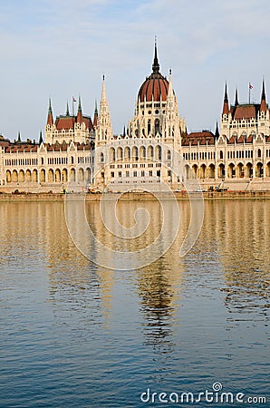 Hungarian parliament building in Budapest Stock Photo