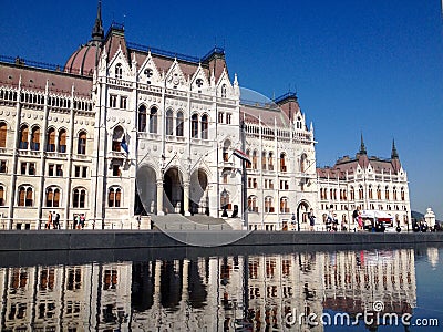 Hungarian Parliament Building Editorial Stock Photo