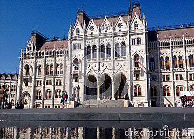 Hungarian Parliament Building Editorial Stock Photo