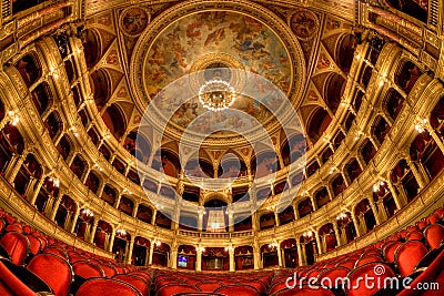 Hungarian State Opera House in Budapest Stock Photo