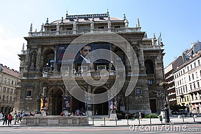 Hungarian State Opera House in Budapest Editorial Stock Photo