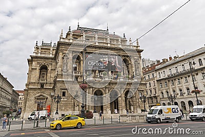Hungarian State Opera House in Budapest. Editorial Stock Photo