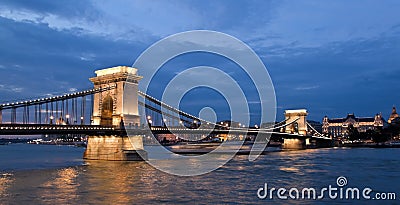 Hungary, Budapest, chain pressures. City View Stock Photo