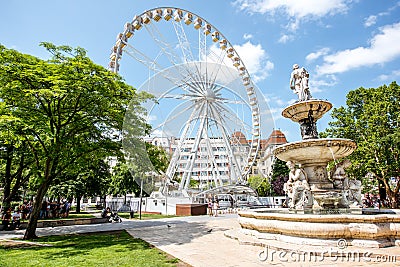 Budapest eye ferris wheel Editorial Stock Photo