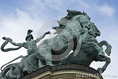 Hungary Chariot Stock Photo