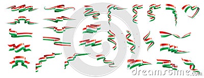 Hungary flag, vector illustration on a white background Vector Illustration