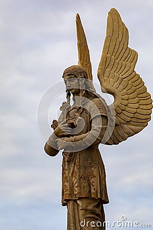 Religious Angel from the Past - Hungary Editorial Stock Photo