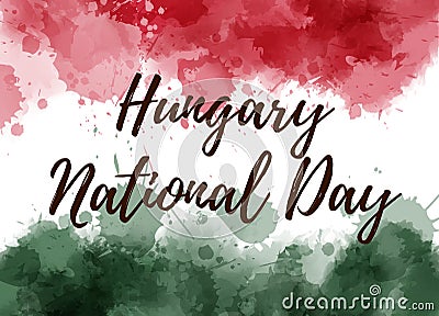 Hungary National Day holiday background Vector Illustration