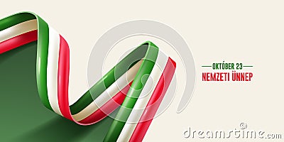 Happy Hungary National Day Vector Illustration