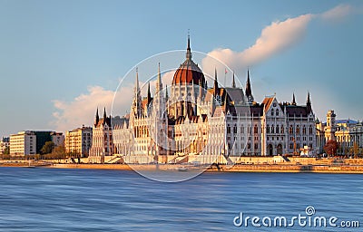 Hungary parliament, Budapest symbol Stock Photo