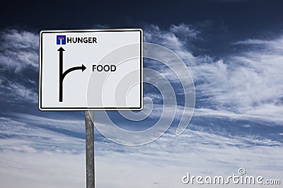 HUNGER - FOOD - image with words associated with the topic FAMINE, word cloud, cube, letter, image, illustration Cartoon Illustration