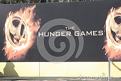 Hunger Games sign Editorial Stock Photo