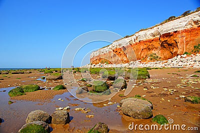 Hunstanton Cliffs Stock Photo