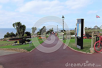 Esplanade gardens, Hunstanton, Norfolk. Editorial Stock Photo