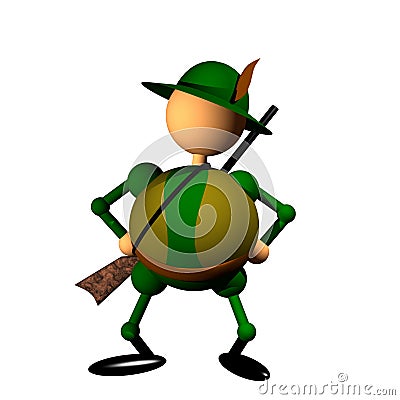 Hunter clipart Stock Photo