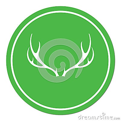 Hunting club logo icon Vector Illustration