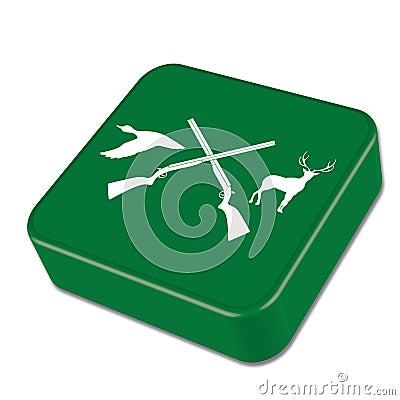 Hunting club logo icon Vector Illustration