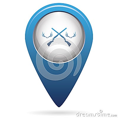 Hunting club logo icon Vector Illustration