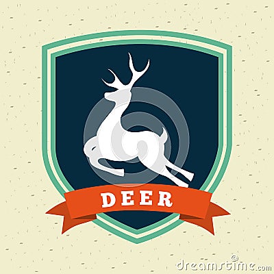 Hunting design Vector Illustration