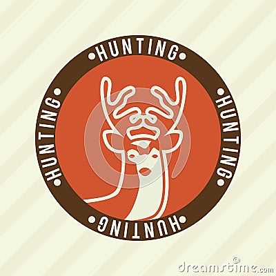 Hunting design Vector Illustration