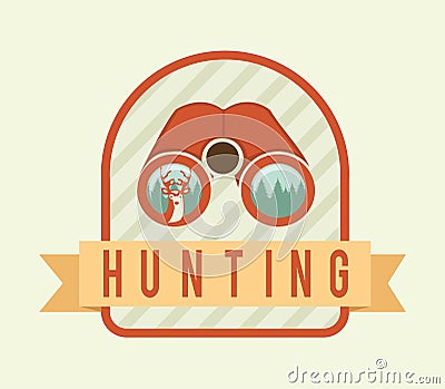 Hunting design Vector Illustration