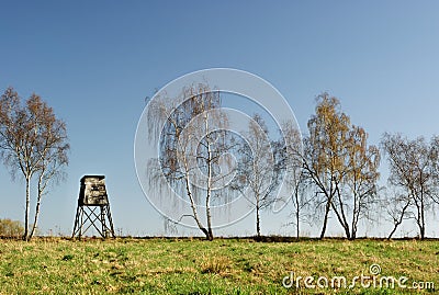 Hunting hide Stock Photo