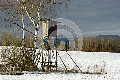 Hunting hide Stock Photo