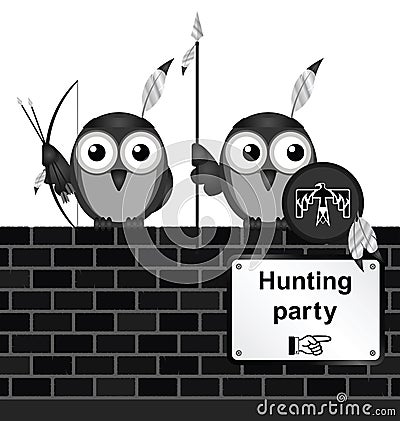 Hunting party Vector Illustration