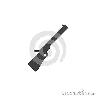 Hunting rifle icon vector Vector Illustration