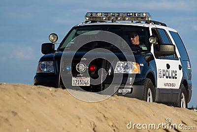 Huntington Beach Police Beach Patrol Editorial Stock Photo