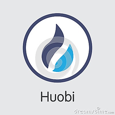 - Huobi. The Crypto Coins or Cryptocurrency Logo. Vector Illustration