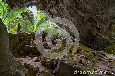 Hup Pa Tat, Cave and Forest the Central Valley Uthai Thani Unseen in Thailand Stock Photo