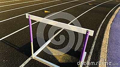 Hurdle Stock Photo