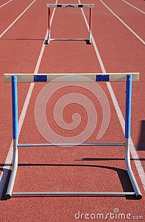 Hurdle Stock Photo