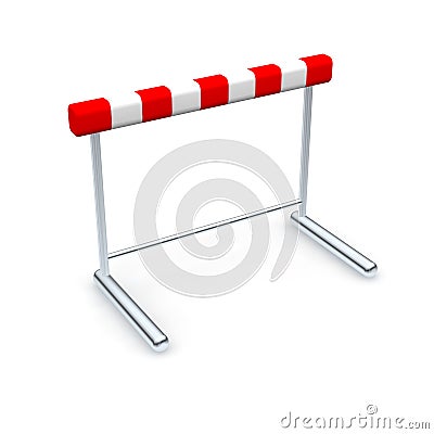 Hurdle Cartoon Illustration