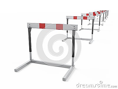 Hurdles Stock Photo