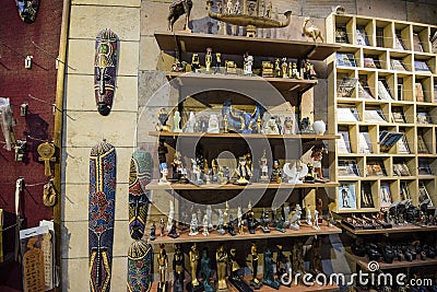 Hurghada Papyrus Museum inside view, Egypt in pandemic, covid 17 Editorial Stock Photo