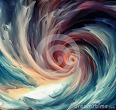 Hurricane abstract forces Stock Photo