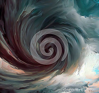 Hurricane abstract forces Stock Photo