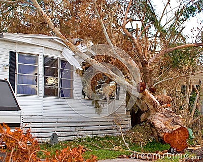 Hurricane Damage Stock Photo