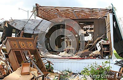 Hurricane Damage Stock Photo