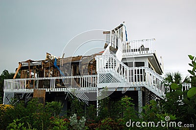 Hurricane Destruction Stock Photo