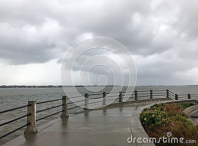 Hurricane Dorian Arrives in Charleston Editorial Stock Photo